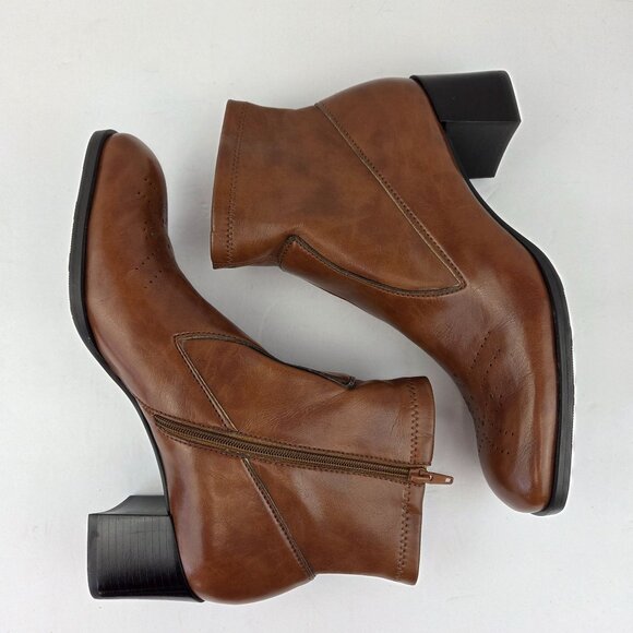 Franco Sarto Brown Ankle Boots Size 7N - Picture 6 of 13
